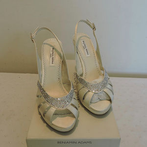 BENJAMIN ADAMS BRIDAL SHOE ANGELINA IVORY 7 1/2 38